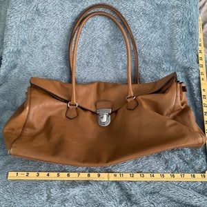 🚫SOLD❌. 
Large Prada envelope bag - brown leather